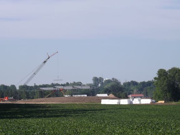 Distant view steel framework