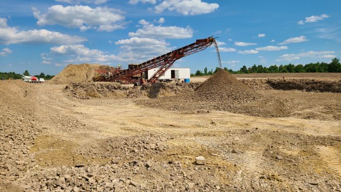 on site rock crusher