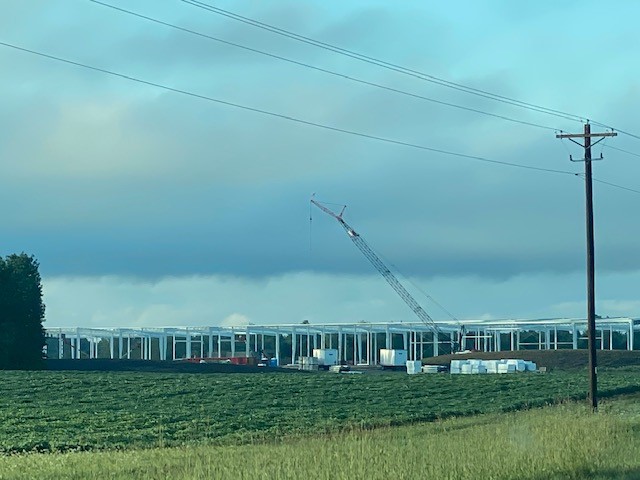 Distant View of Steel Framework 7-28-20