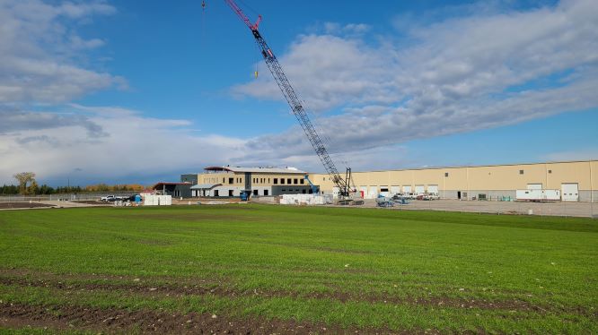 Panoramic view Office and Warehouse Looking NW